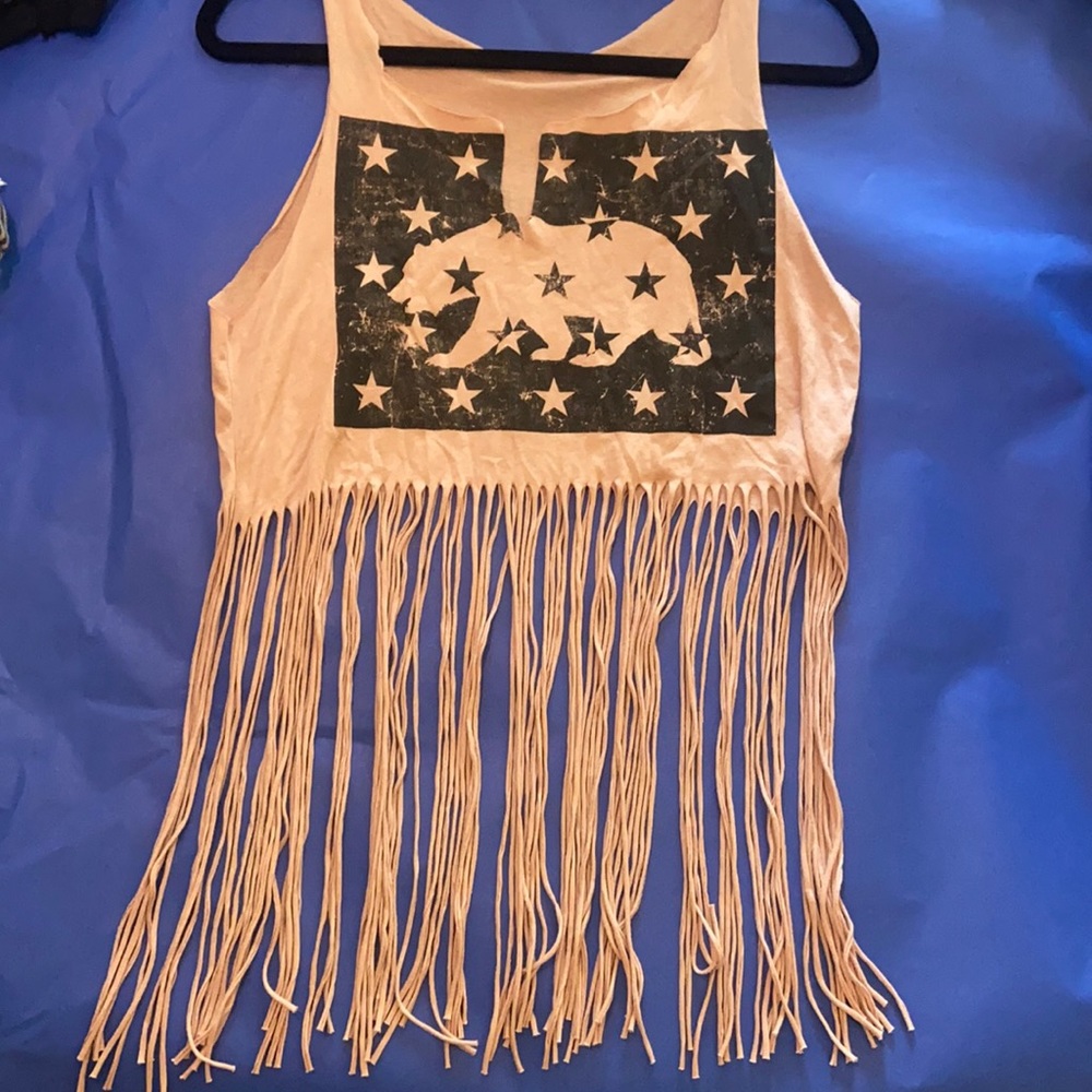 Tassel crop tank